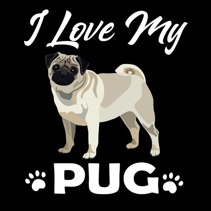 Mops Hund Mops Leben I love my pug