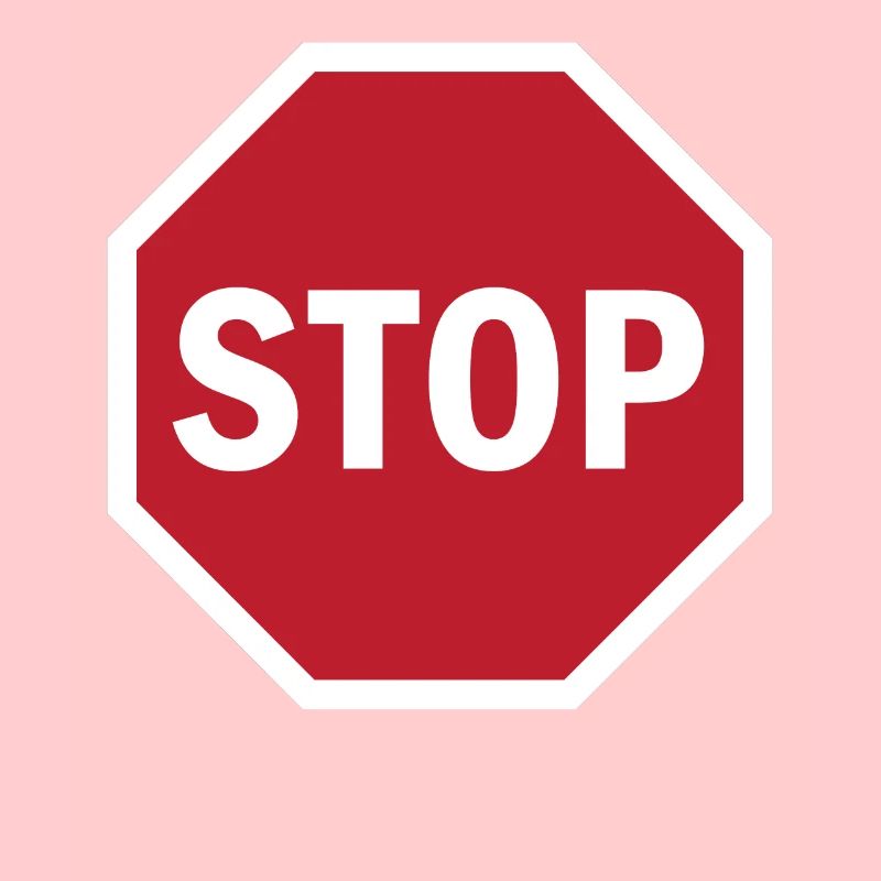 Panneau d'arrêt de la circulation routière rouge STOP Fun cadeau unique