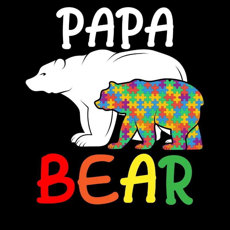 Papa Bear - Einzigartiger Autismus unterstützt autistischen Vater
