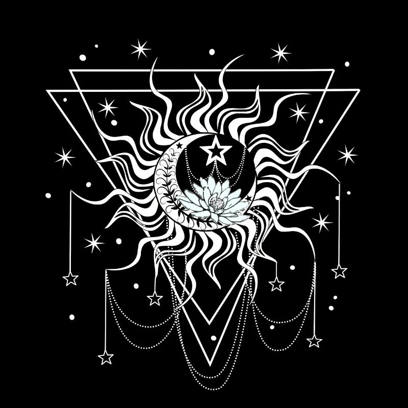 Sun, moon and stars