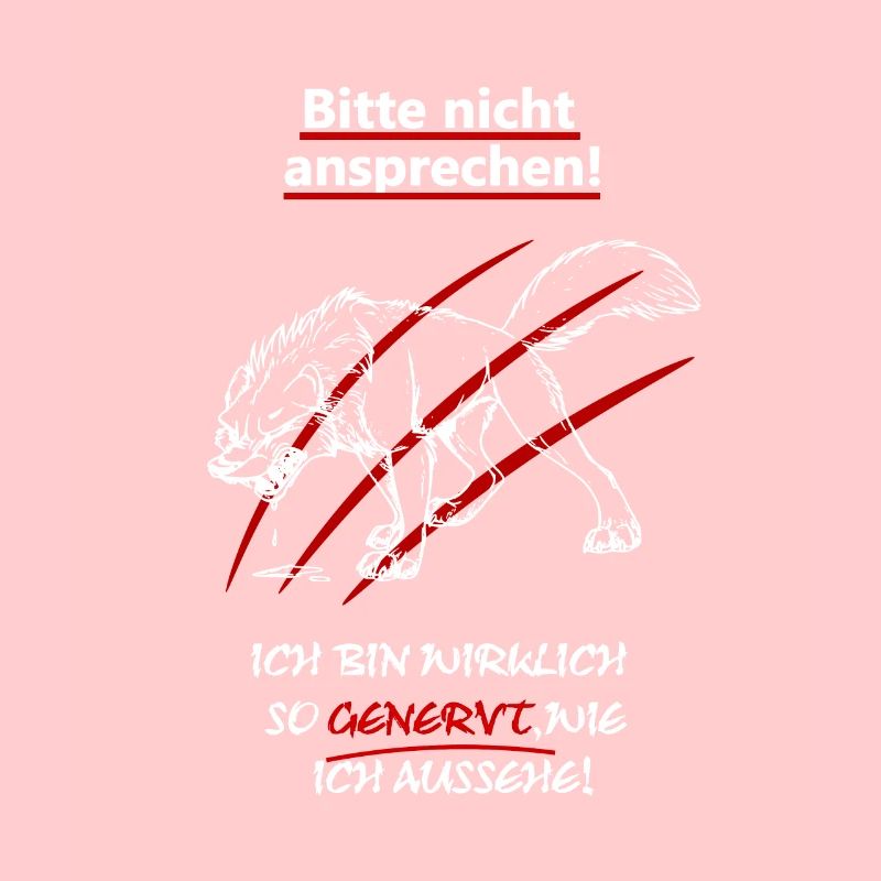 Bitte nicht ansprechen bin genervt