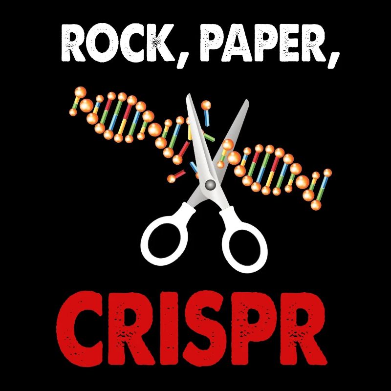 Rock Paper Crispr DNA Life Biology Major Fun Gift