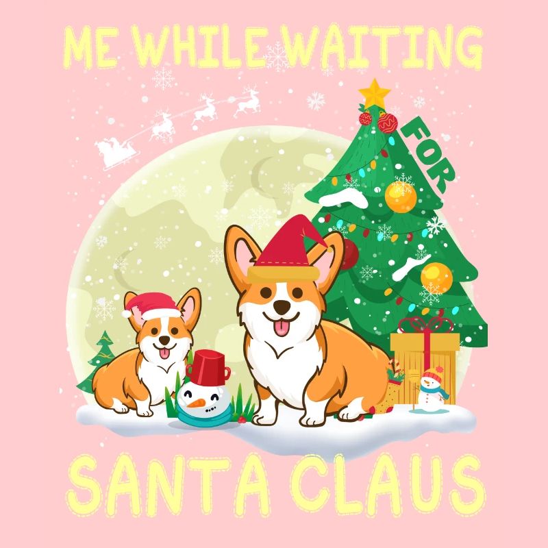 Corgi me while waiting for Santa Claus