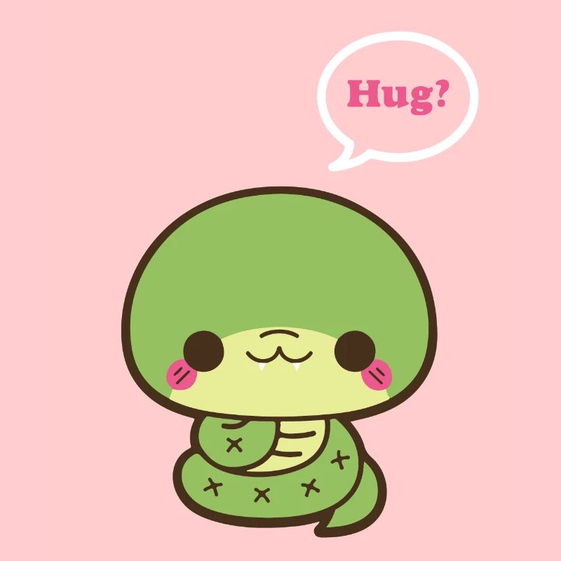 Étreinte mignonne de serpent