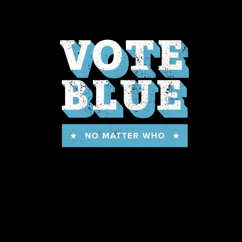 Wähle Blau, egal wer, blaue Welle