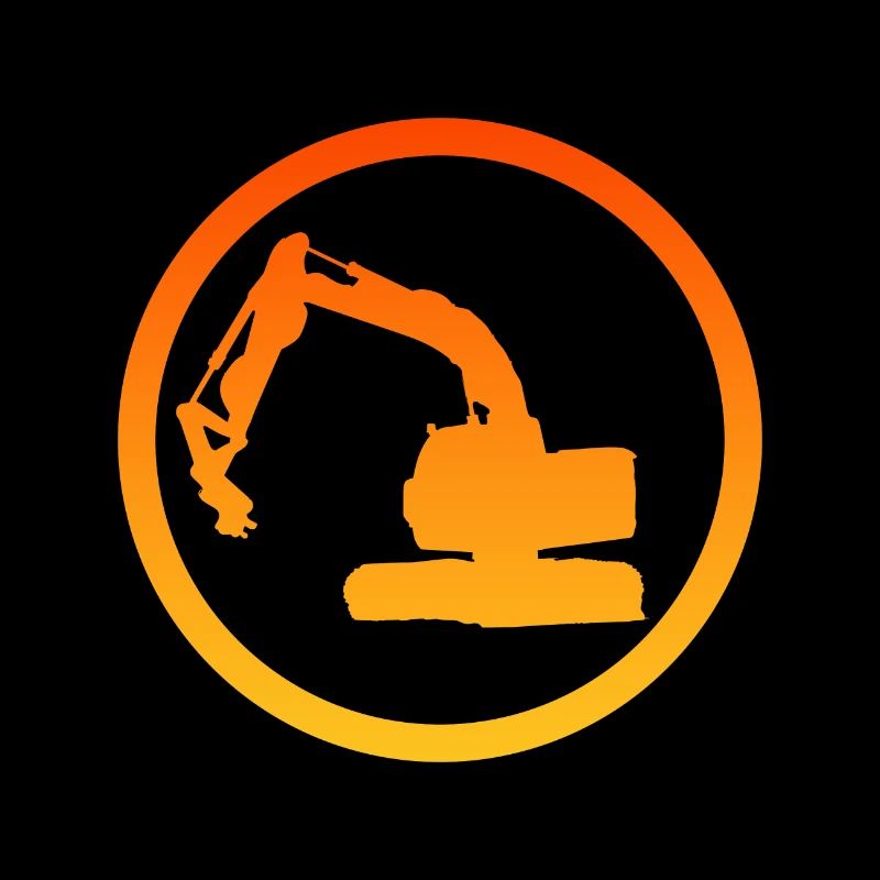Baggerfahrer Baustelle Bagger