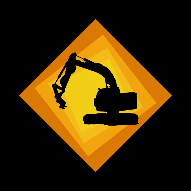 Bagger Baggerfahrerin Baustelle