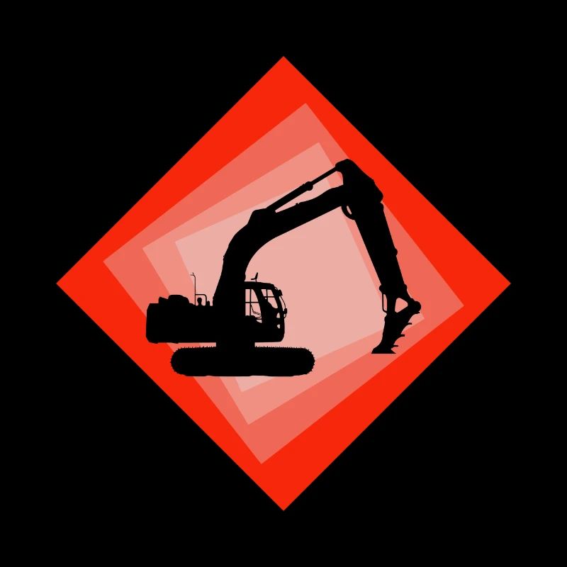 Bagger Bauarbeiter Baustelle