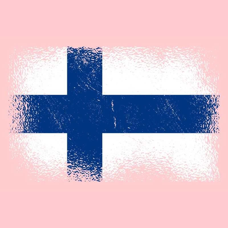Drapeau de la Finlande Suomi Drapeau finlandais Aspect utilisé