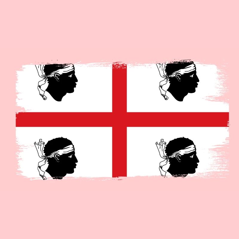Drapeau de la Sardaigne Drapeau sarde Drapeau de la Sardaigne