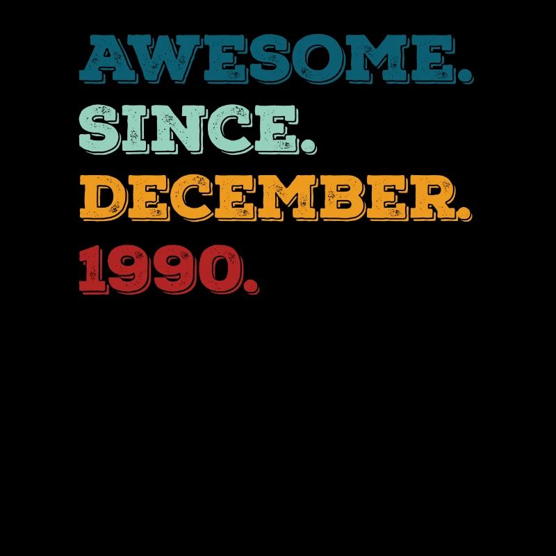Anniversaire Décembre 1990 Né Année de naissance