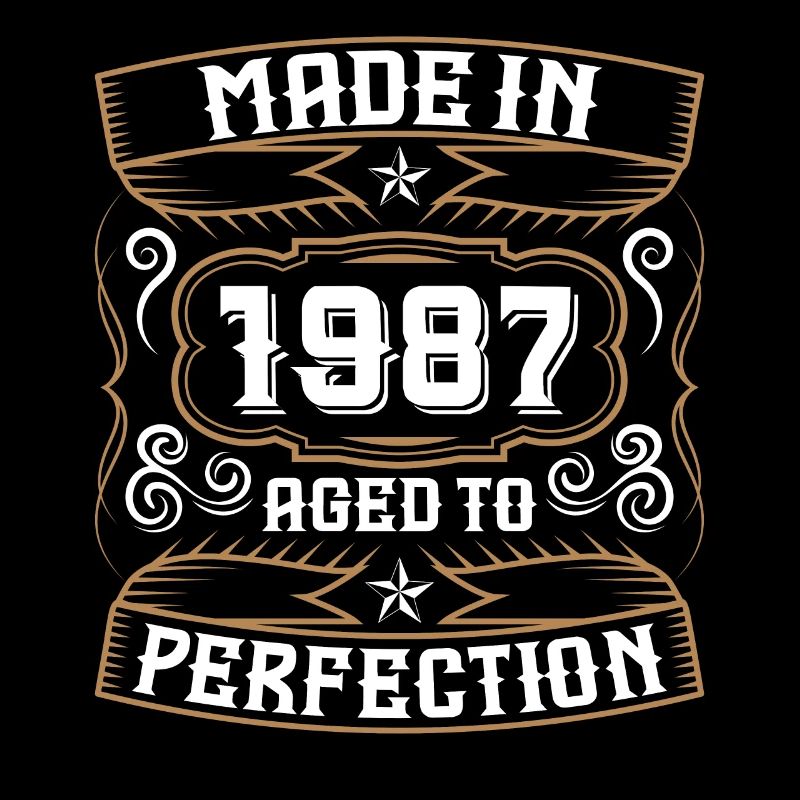 1987 Anniversaire Né 87 Année de naissance