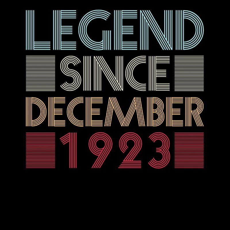 Legends birthday December 1923 born gift