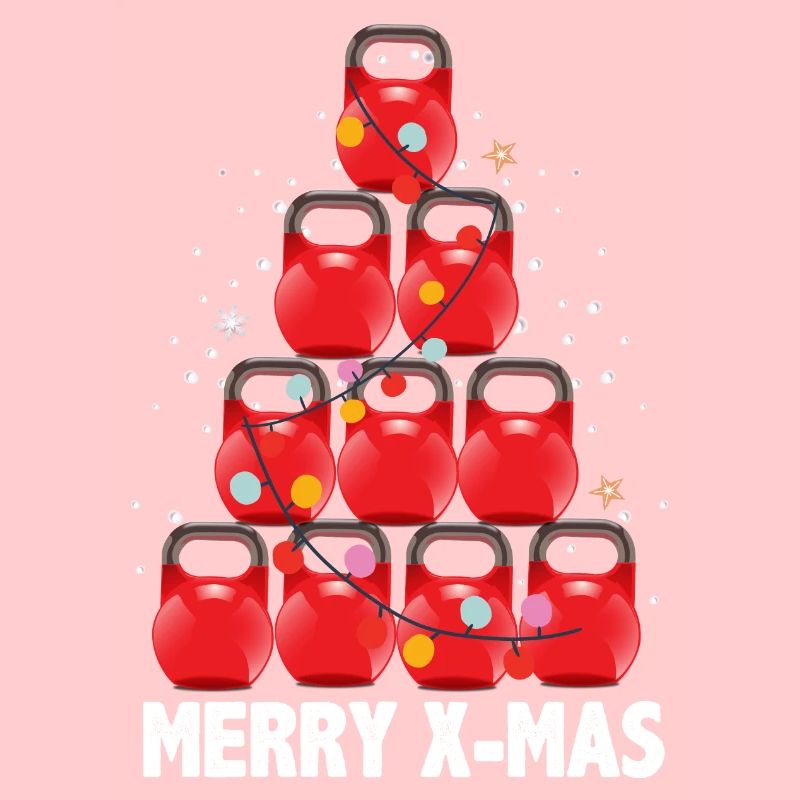 Funny Kettlebells Tree Holiday Workout zu Weihnachten