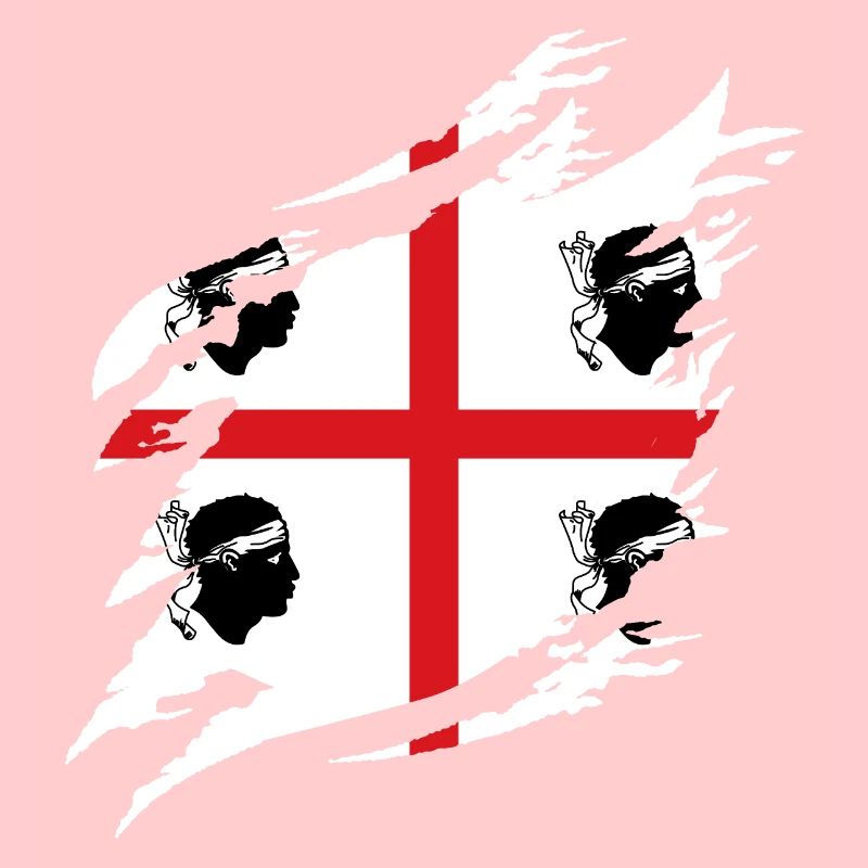 Drapeau de la Sardaigne Drapeau sarde Drapeau de la Sardaigne