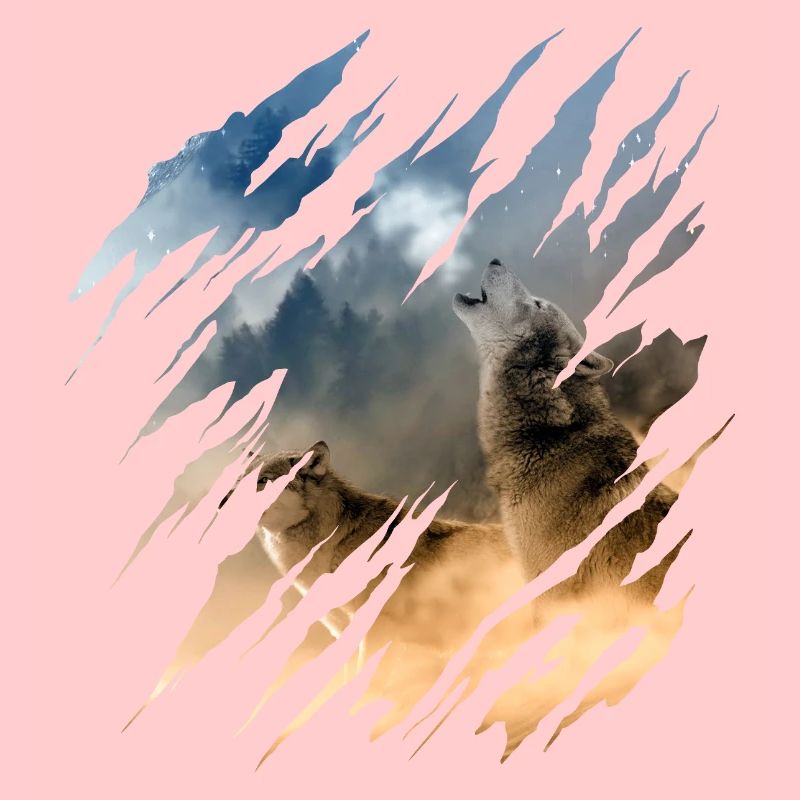 Wolf Scratch Marks Claws Wild Wolves Wilderness Howl