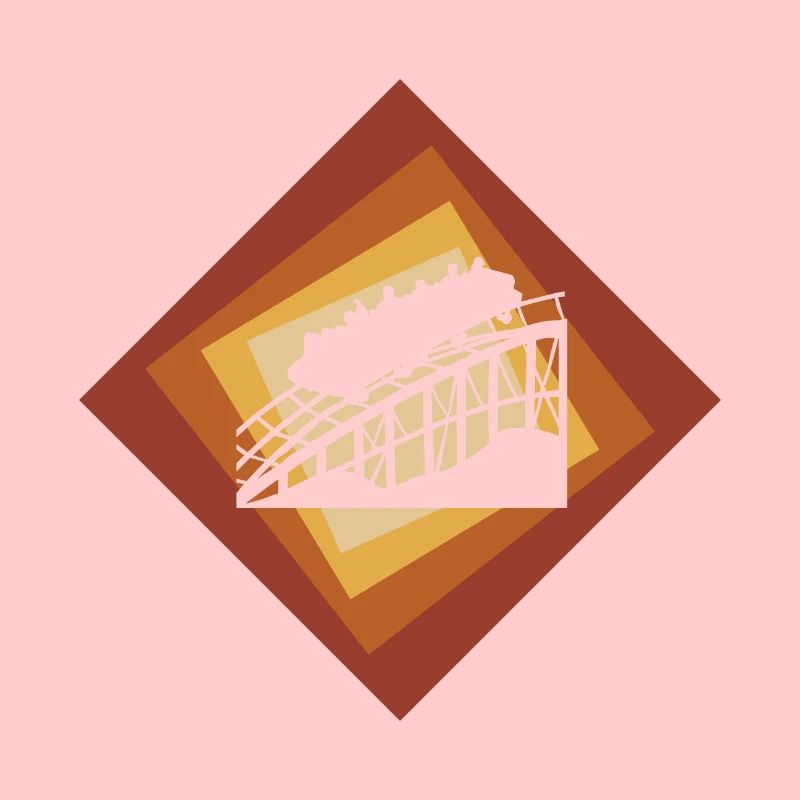Roller coaster funfair marquee