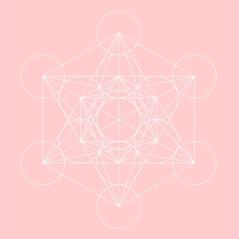 Metatron's Cube White