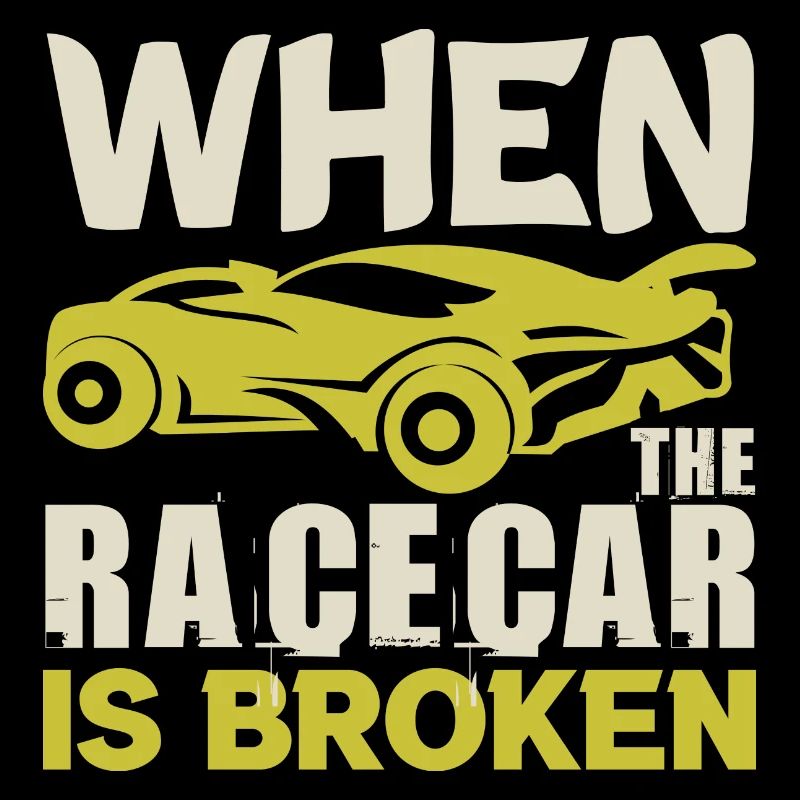 WANNEER DE RACEAUTO KAPOT IS GRAPPIG