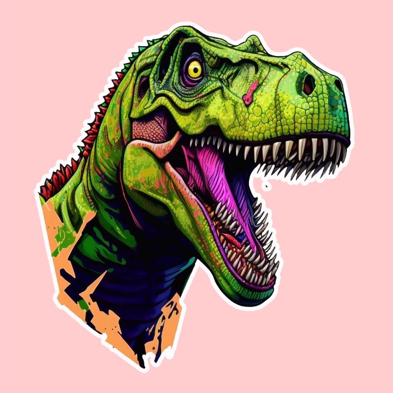 Dangerous T. rex before attack