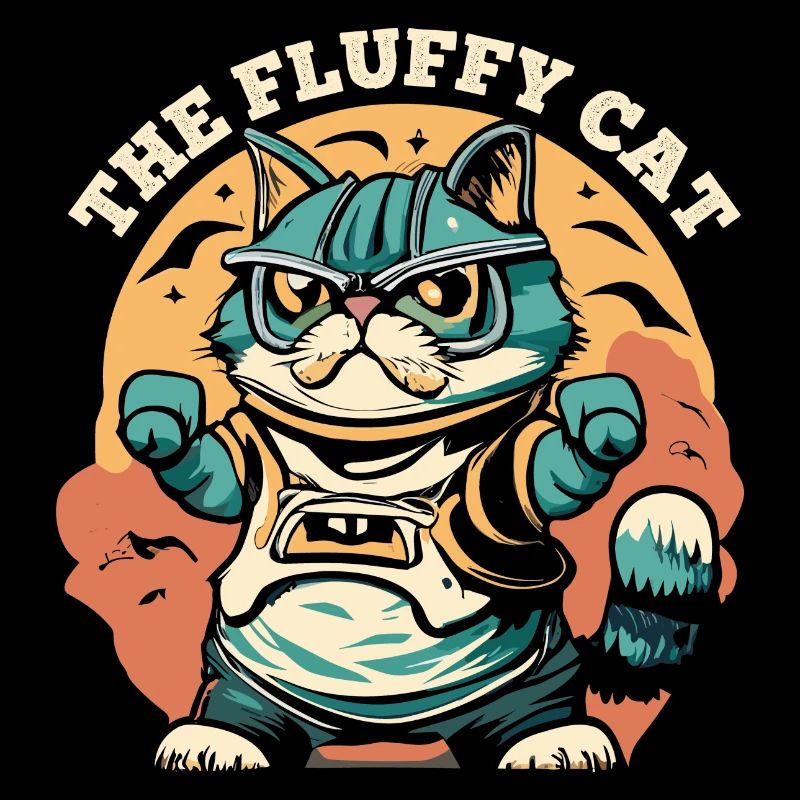 Die flauschige Katze