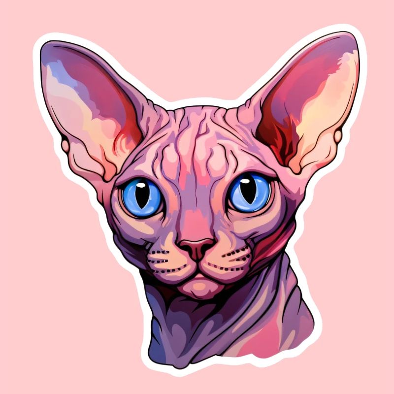 Sphynx Cat Head
