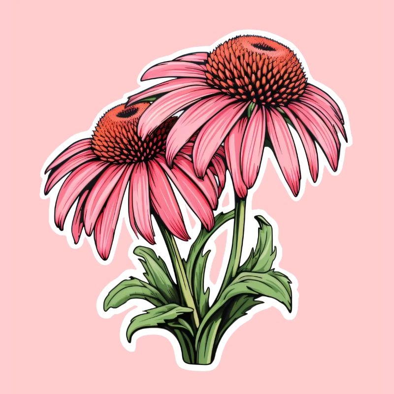 Échinacée 2 Fleurs