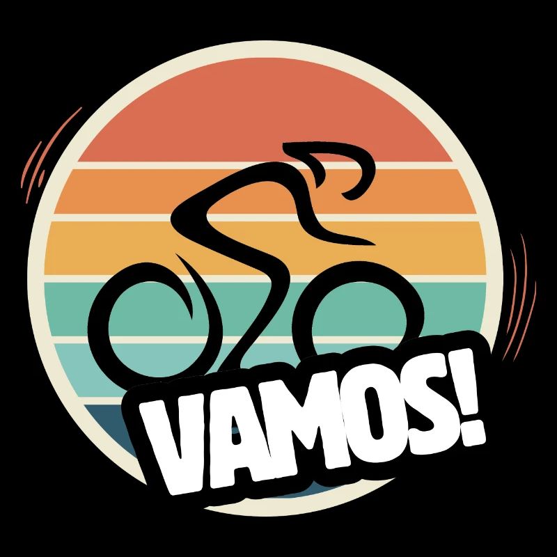 Vamos cyclisme sur route rétro