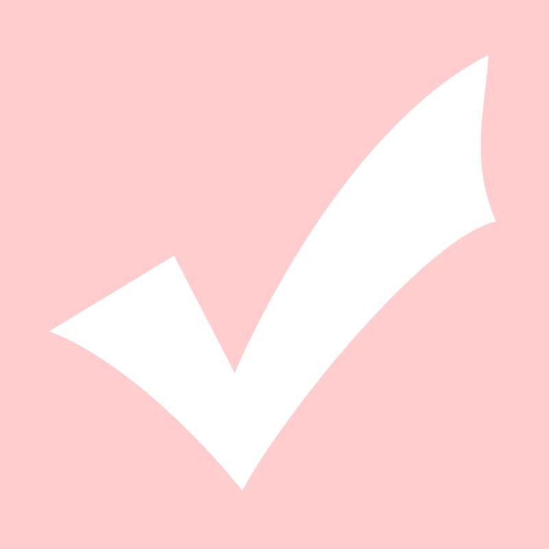 Check mark - white