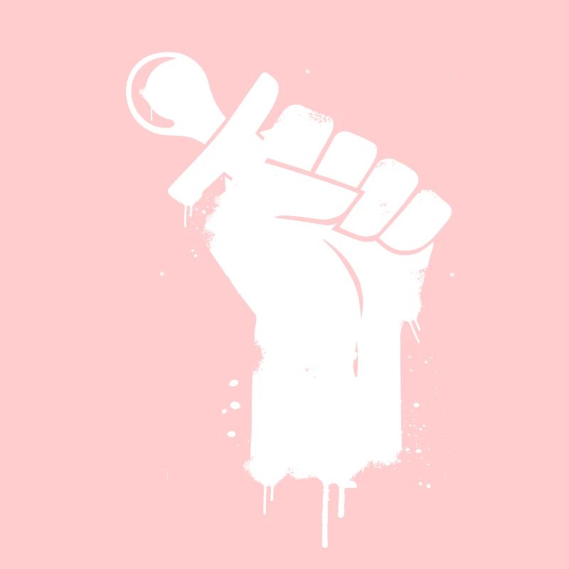 Stencil Hand Schnuller weiss Geschenk