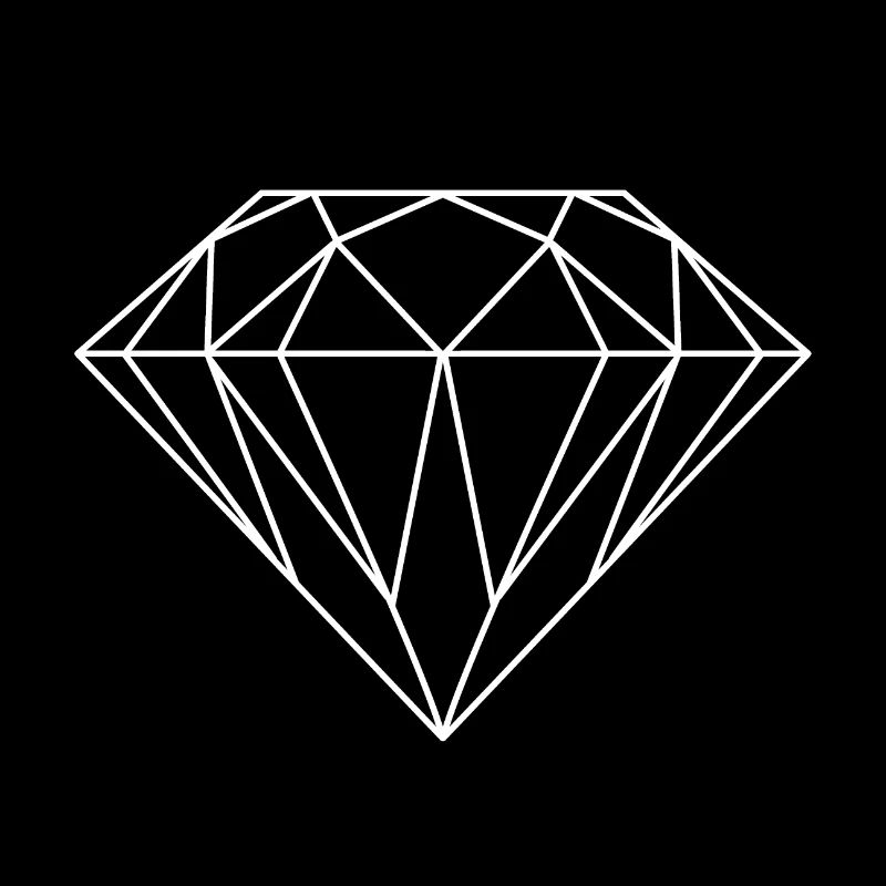 Diamond in white
