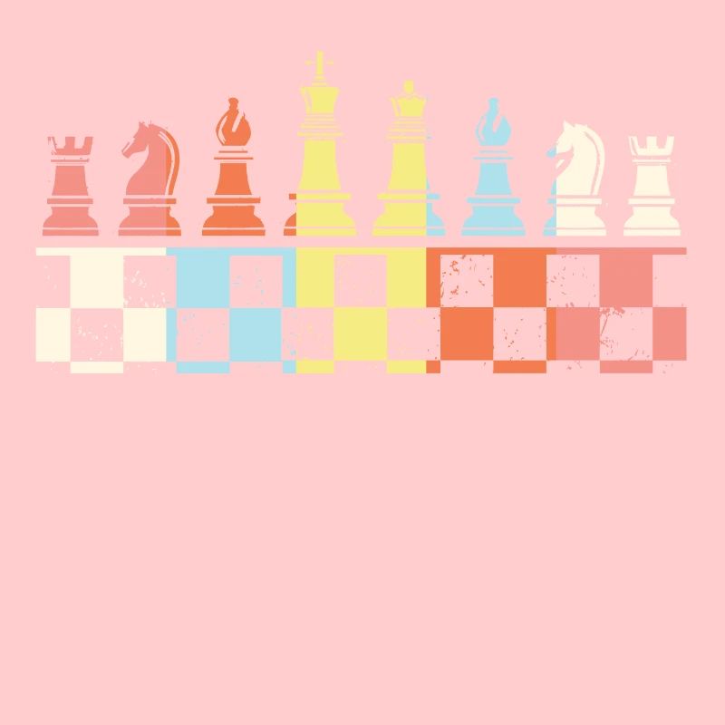 Jeu d'échecs vintage jeu d'échecs rétro pièces d'échecs