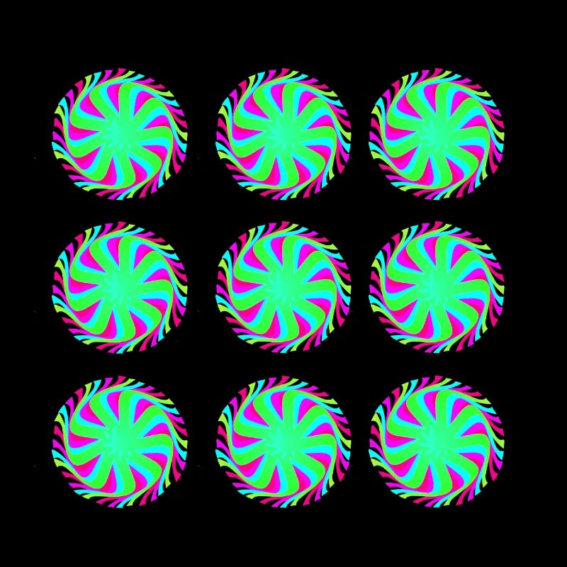 Illusion Goa Circle Pattern