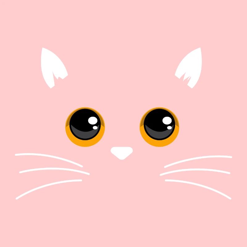 Doux visage de chat noir - Idée de cadeau