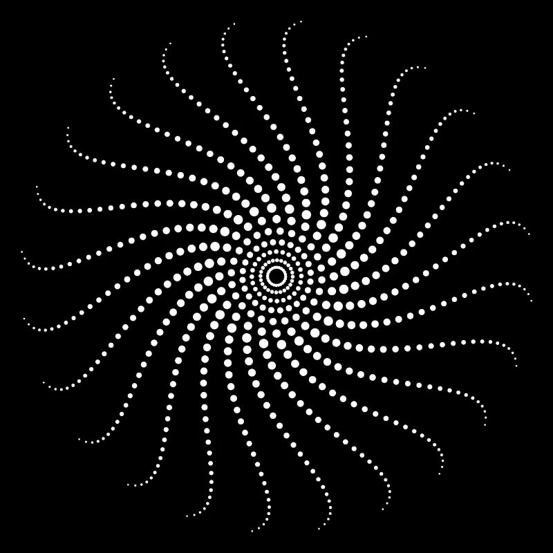 Spirale, weiß, psychedelisch, Trance,