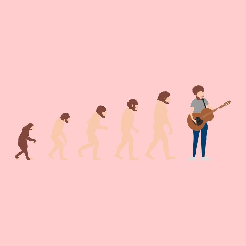 Guitariste Evolution Idée cadeau amusante