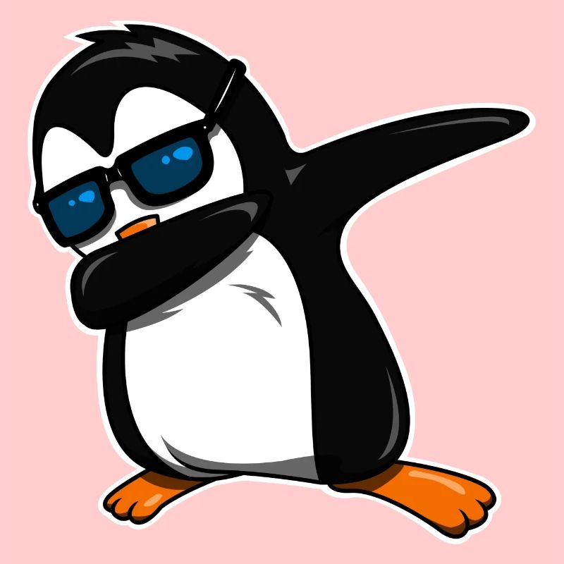 Dabbing Pingouin cool