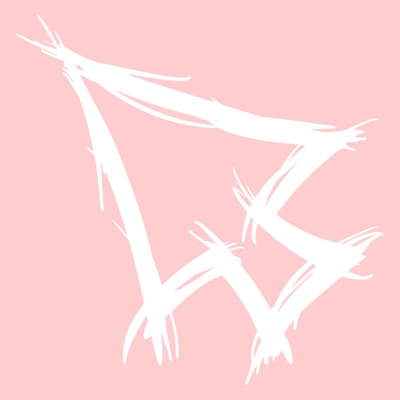 Mouse pointer cursor, arrow, hand drawn.