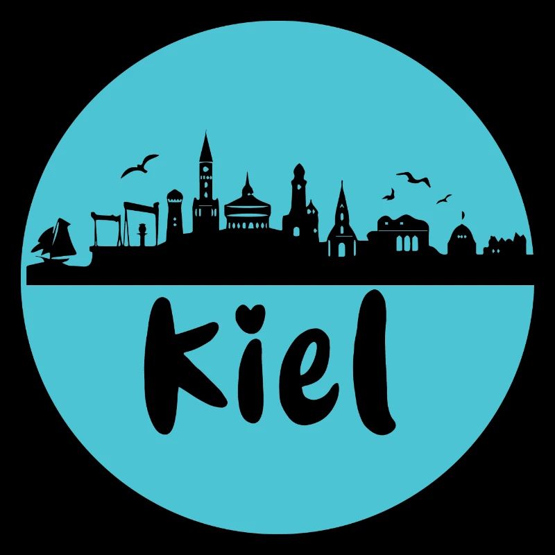 keel, skyline, circle, silhouette,blue