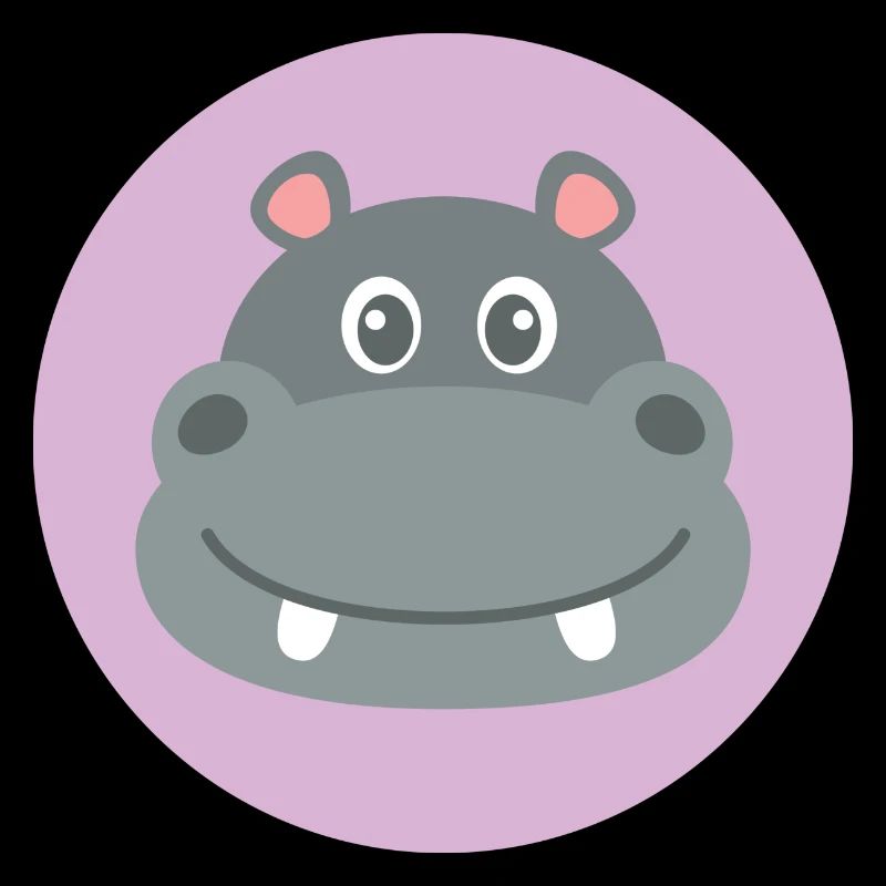 Hippo Nilpferd Kopf