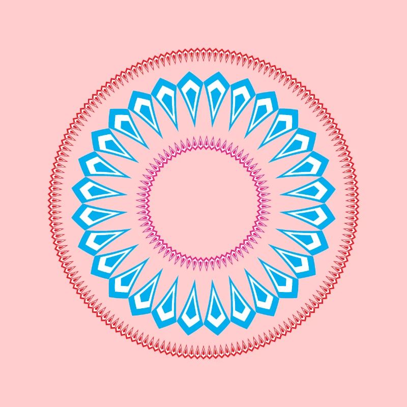 Simple mandala design pattern