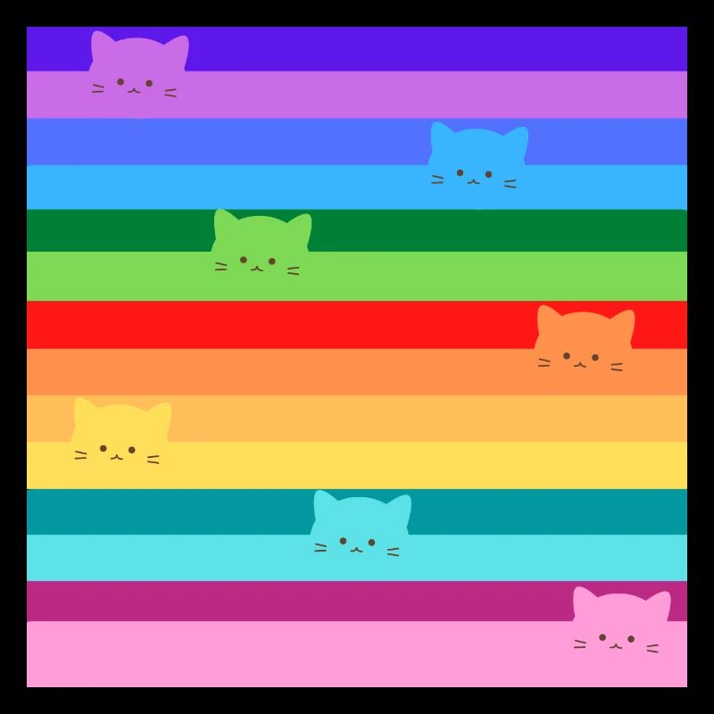 Rainbow cats