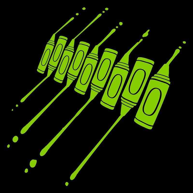 Wax crayons drop crayons cool