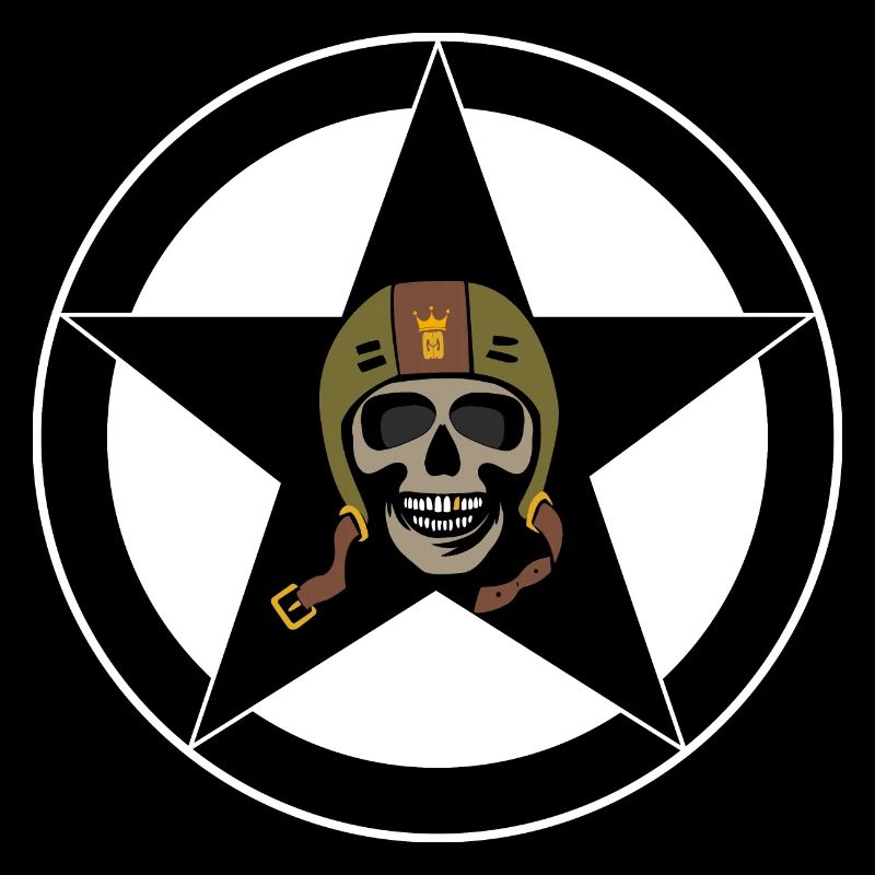 Bobber style skull, ideal for bikers!