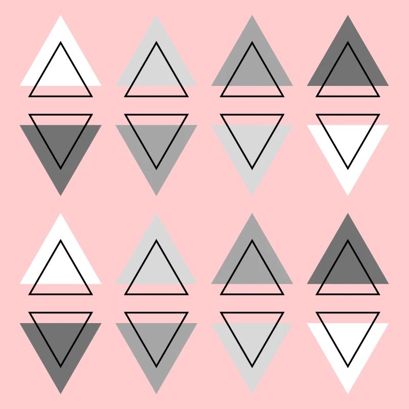 Géométrie Moderne Abstrait Triangles deux rangées