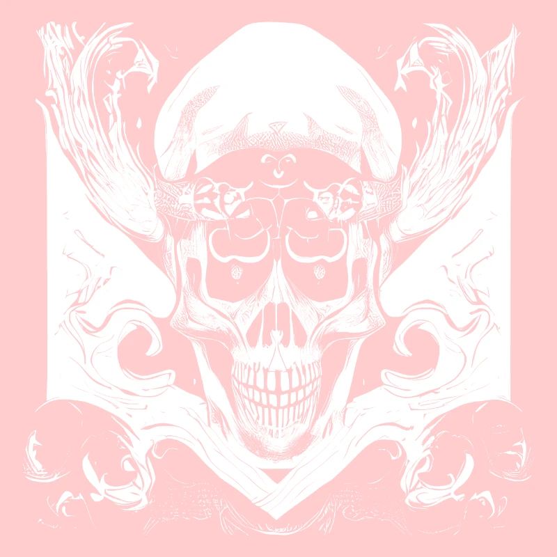 Halloween- oder Horror- Totenschädel mit Ornamente