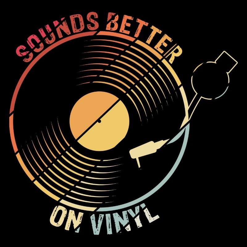 Retro Schallplatten Vinyl Plattenspieler