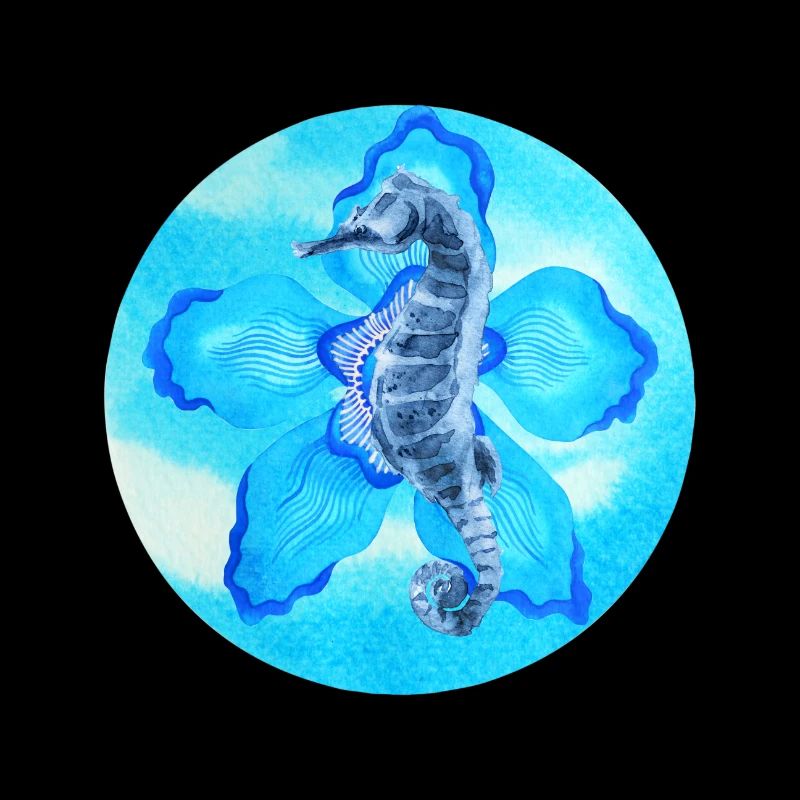 océan, hippocampe