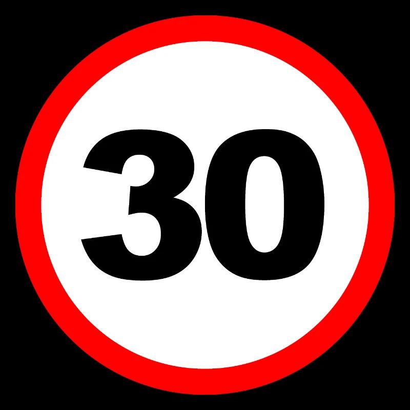 30/ Geschwindigkeit Design/ Schild Design