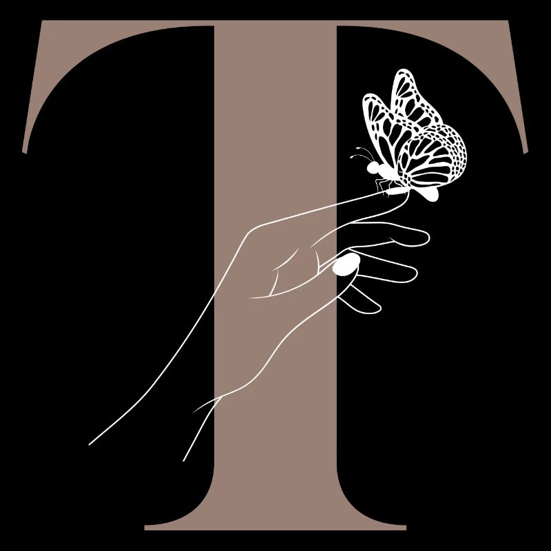 letter n magic butterfly